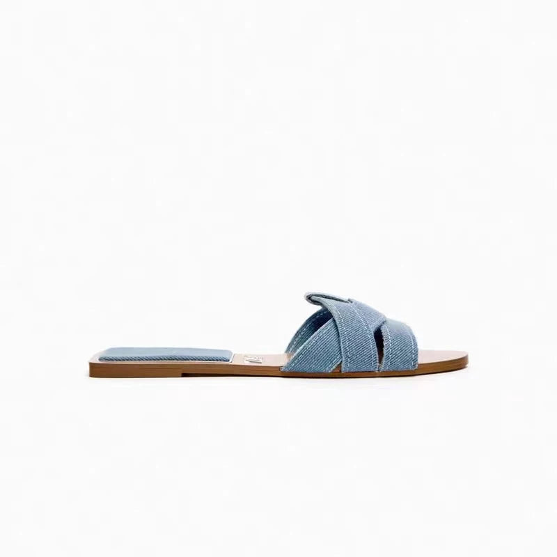 Sandalias Slide Trenzadas de Cuero — Elegancia sin esfuerzo