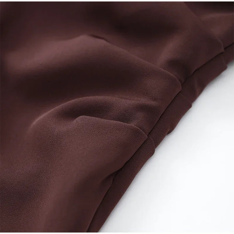 Vestido Mini Halter Sin Espalda | Plisado y Sensual | Verano 2026