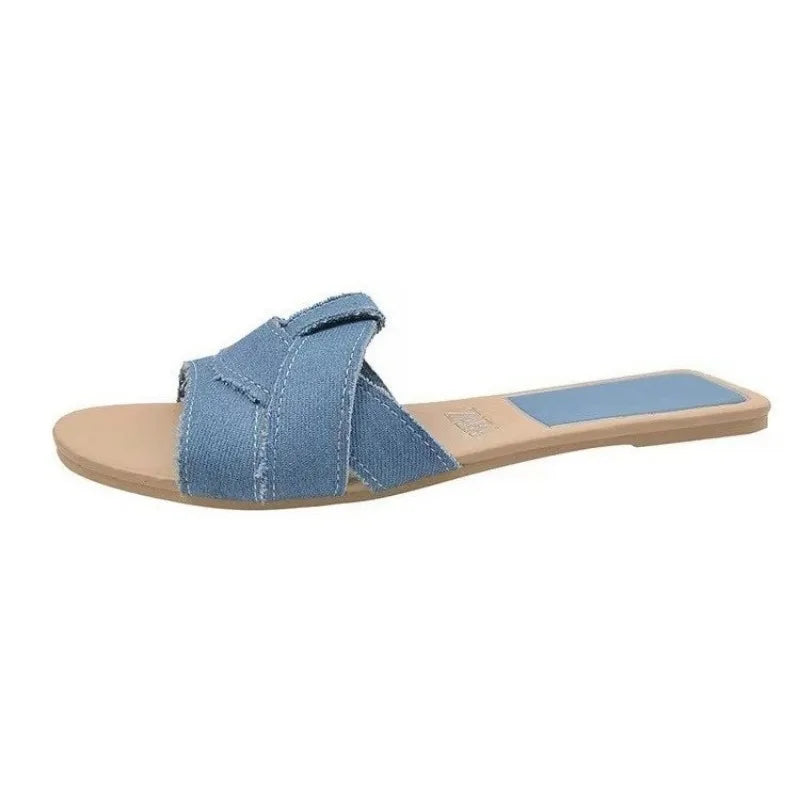 Sandalias Slide Trenzadas de Cuero — Elegancia sin esfuerzo