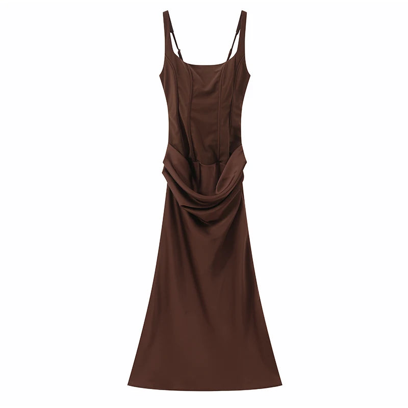 Vestido Mini Halter Sin Espalda | Plisado y Sensual | Verano 2026